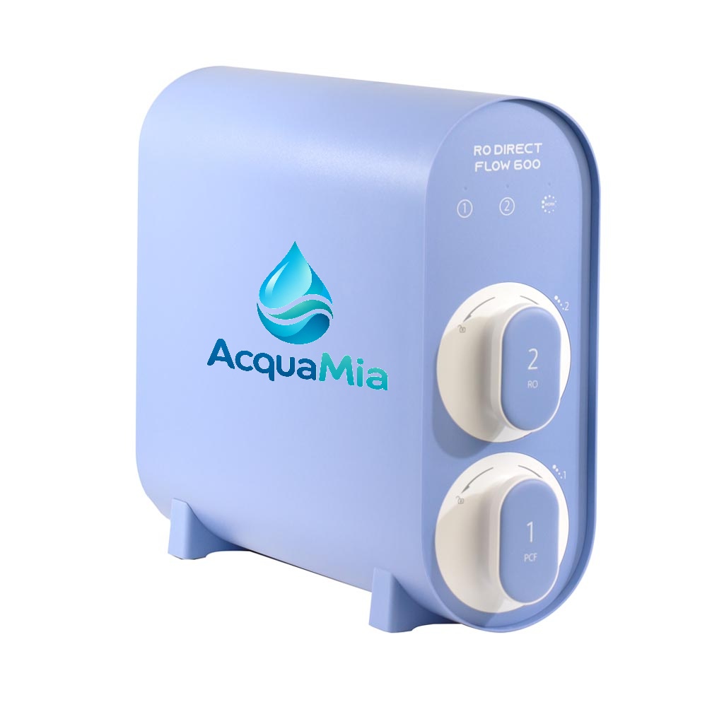 AcquaMia AlkaMineral 600 nel suo case viola